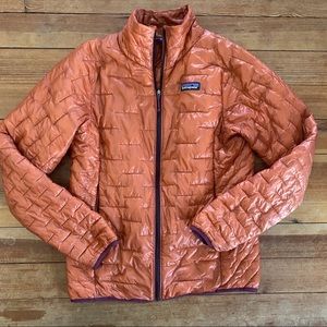 Patagonia nano puff jacket sunset orange s…